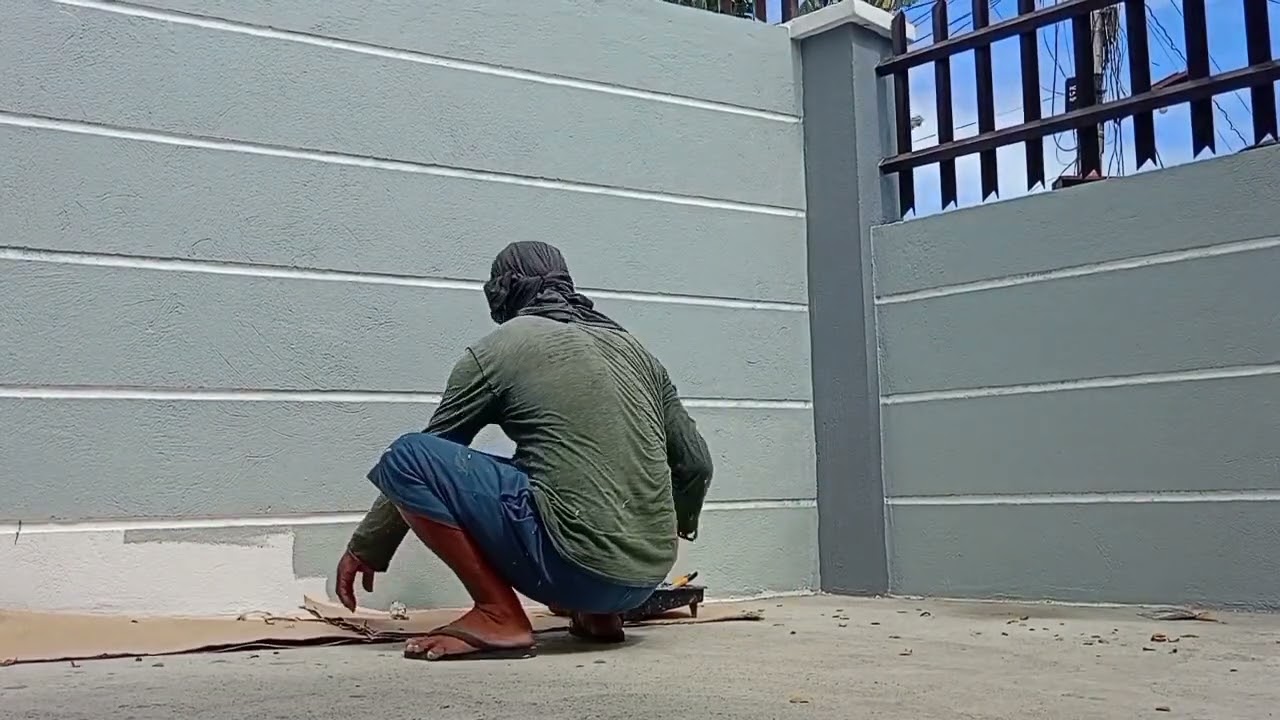 Elastomeric Paint na SMOKE GRAY para sa Bakod