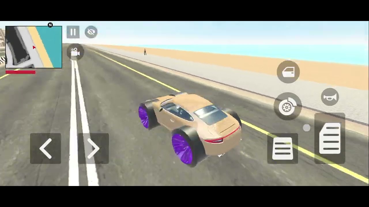 Modified Porsche car in indian car simulator game gadi wala game kar game cartoon game ka video 