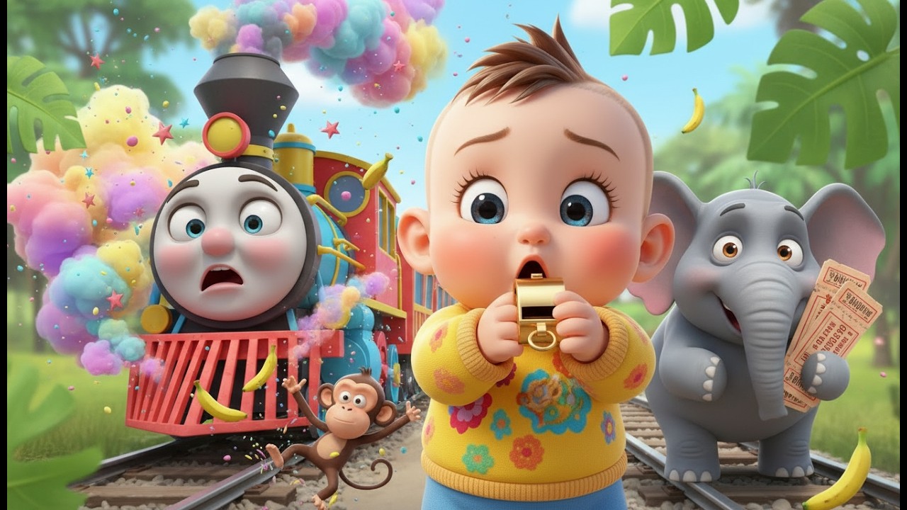 Paseo en tren Choo Choo | canciones infantiles | Canción para bebés, Aventuras en Tren 🚂🎵