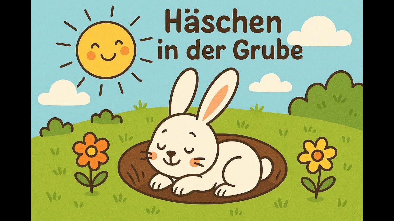 🎶Kinderlieder Hop Hop🎶 - 🐰Häschen in der Grube🐰 - deutsch