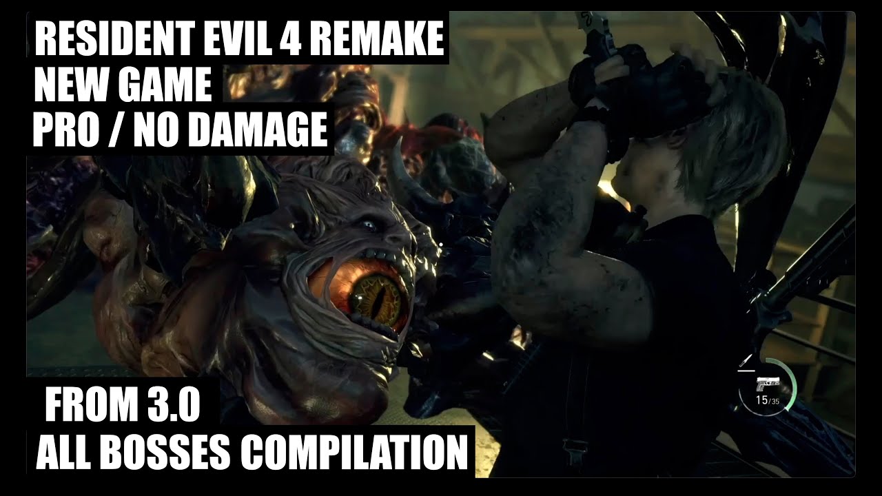 RESIDENT EVIL 4 REMAKE | NEW GAME/PROFESSIONAL | ALL BOSSES FIGHTS | NO DAMAGE | PS5 PRO