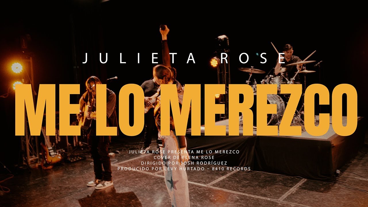 Julieta Rose - Me Lo Merezco (En Vivo Oficial | Cover de Elena Rose)