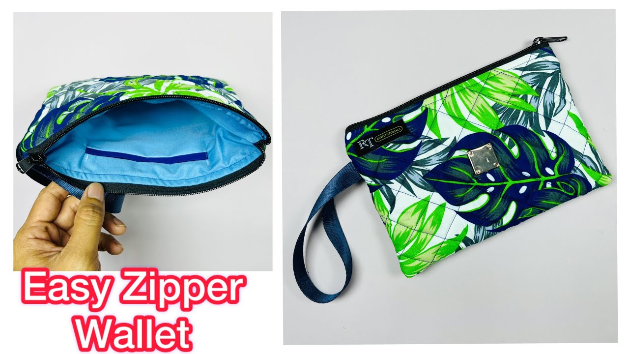 DIY Quilted Zipper Wallet | Step by Step Sewing Tutorial