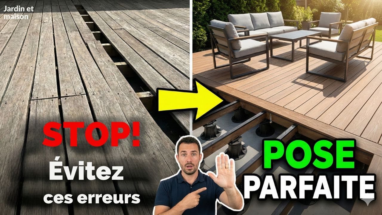 Poser une terrasse composite sur plots : le guide complet ! #terrasse #bricolage #tuto