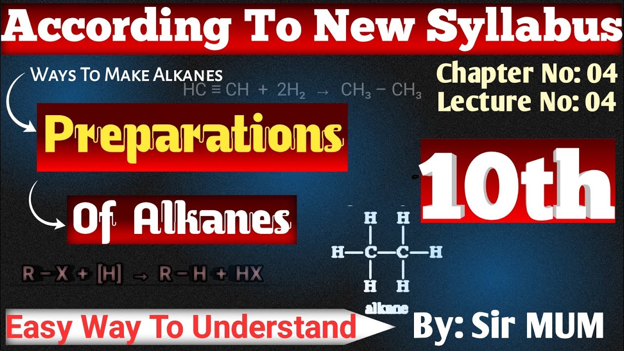 Preparation of Alkanes | Methods & Reactions | Class 10 Chemistry@ChemistryClass-9-10
