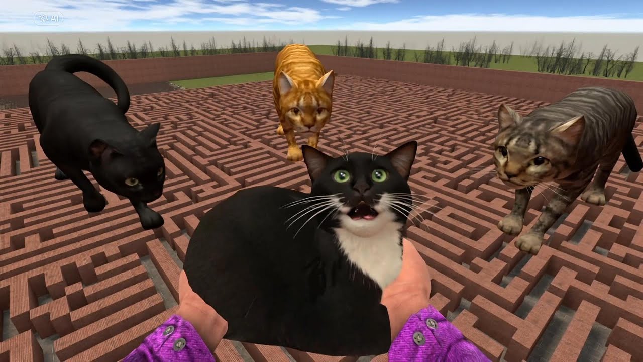 (GMOD) Run away nextbots Garry's mod EP123 4K 60FPS