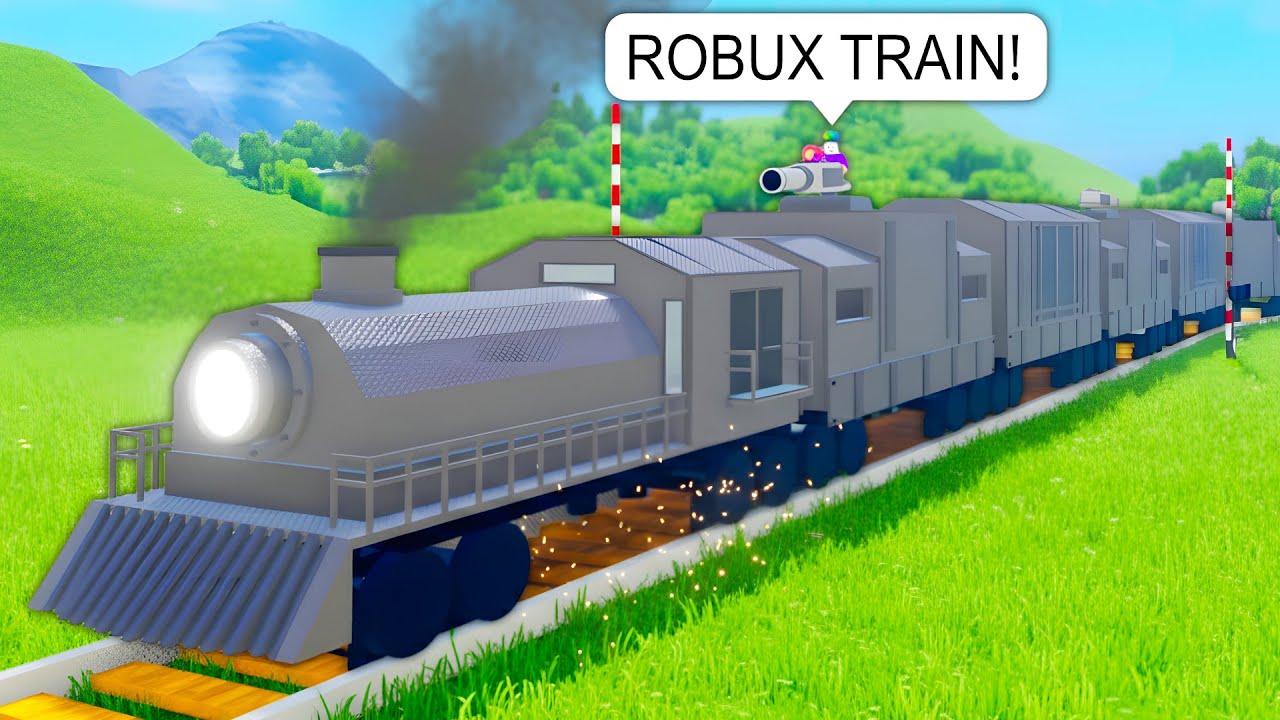I Drive BIG Train That Cost ROBUX on Roblox BUT It's TOO FAST