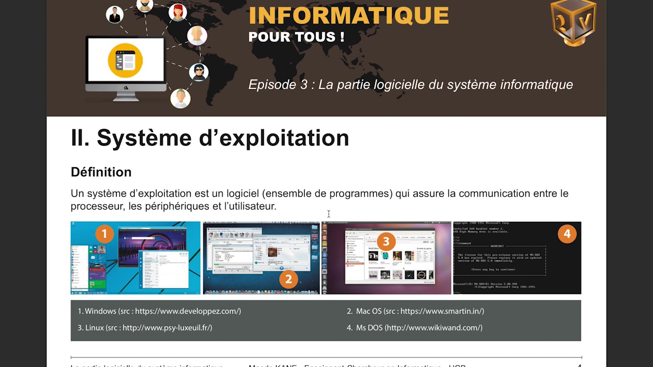 Cours d'informatique en Wolof (Episode 3) : La partie logicielle du système informatique