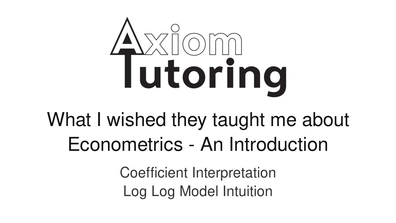 113 Coefficient interpretation Log log model intuition