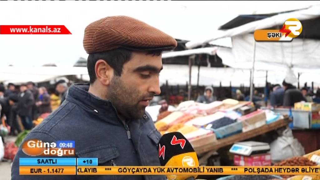 SHEKI BAZARINDA YENI IL QIYMETLERI EHALINI QANE EDIRMI