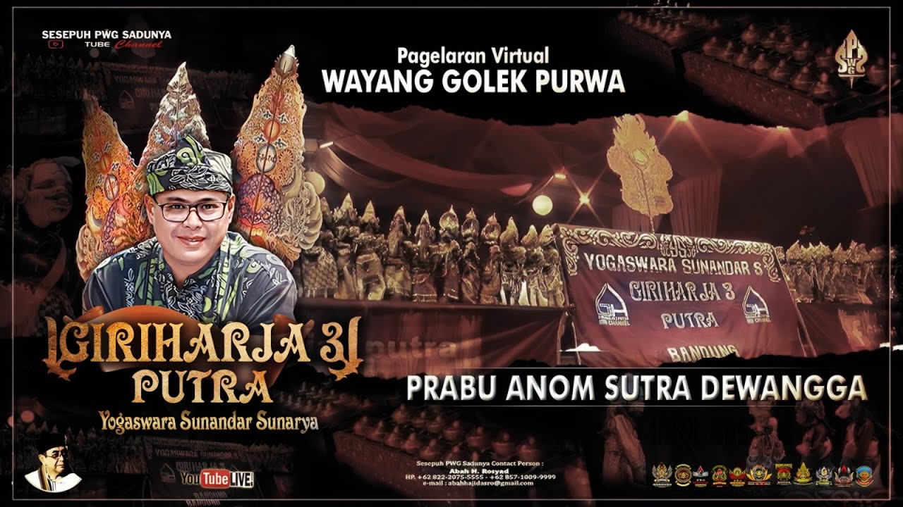 WAYANG GOLEK GIRI HARJA 3 PUTRA | YOGASWARA SUNANDAR SUNARYA | LAKON PRABU ANOM SUTRA DEWANGGA