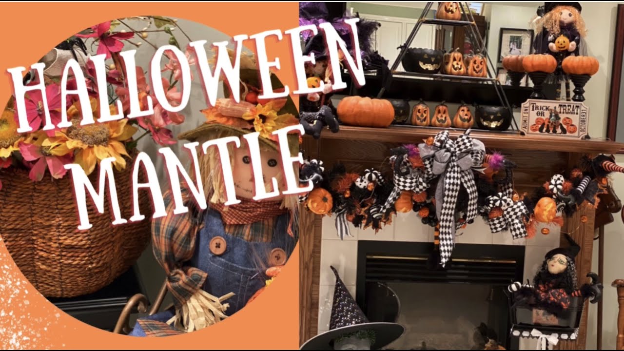 Decorating for Halloween - Witchy Mantle and More - I love Fall and Halloween - Part 5