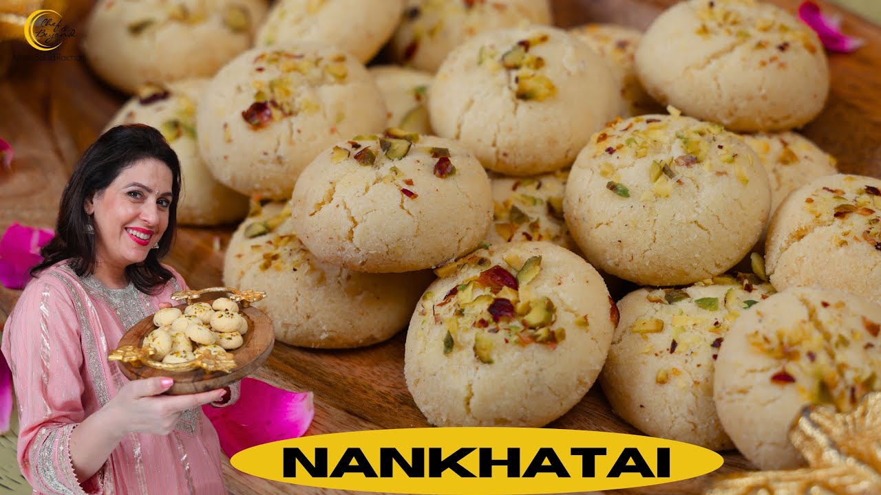 Nankhatai Recipe | Nankhatai Cookies | 5-Minute Recipe Nankhatai Cookies | Chef Amrita Raichand