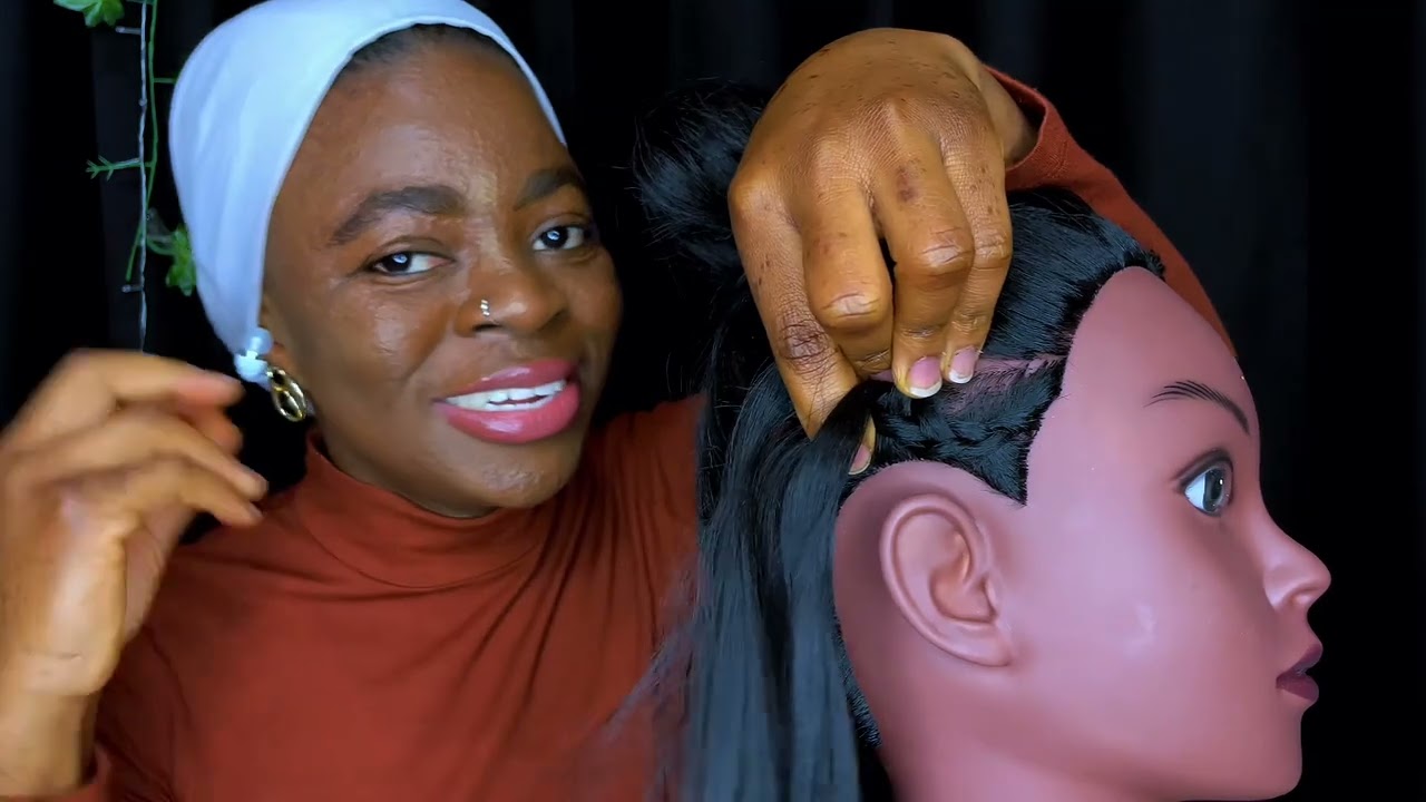 ASMR Türkçe. Sana Afrika Saç Modeli (Mısır Örgüsü/Cornrows)  Örmeyi Öğretiyorum .(Sakiz Ses)