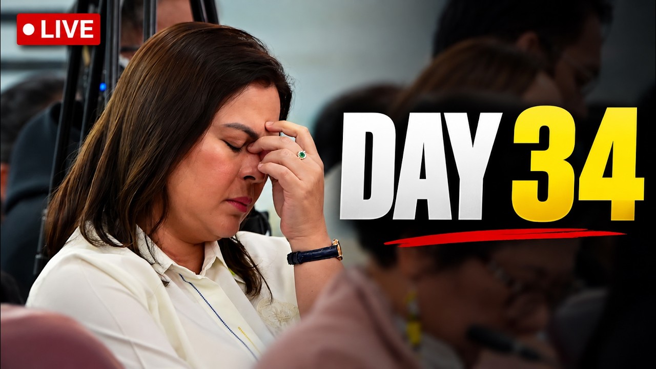 Sara Duterte Impeachment LIVE Day 34 | Philippines VP Trial Resumes, Senate Proceedings Underway