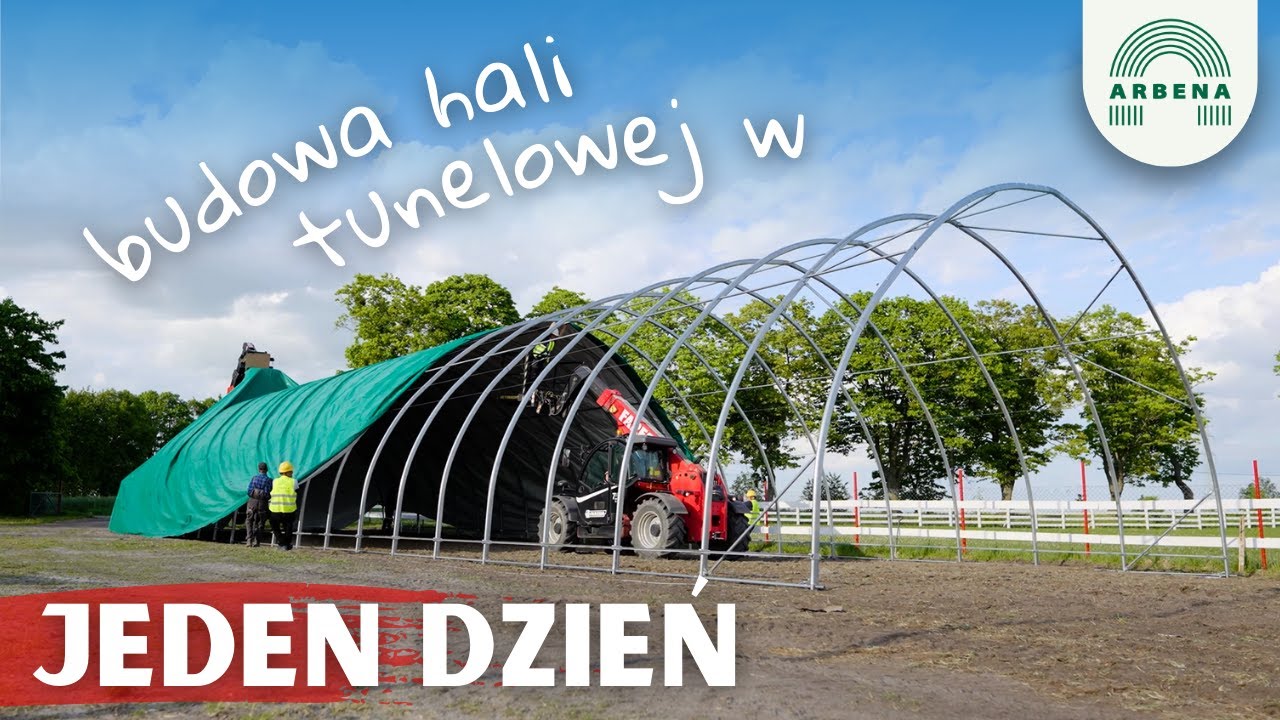 ARBENA | Montaż hali tunelowej w 1 DZIEŃ!🔥| Gwarancja najwyższej jakości!👌