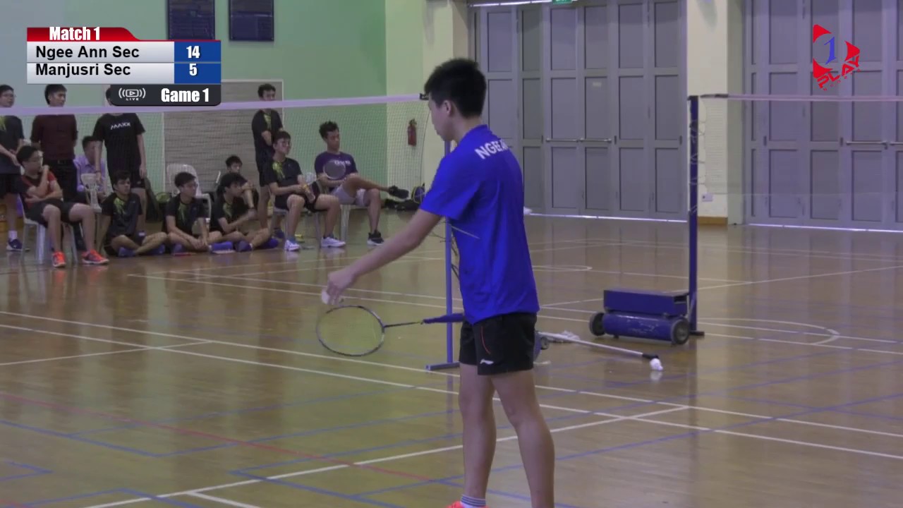 LIVE: NSG 'B' Division Boys Badminton - Ngee Ann Secondary vs Manjusri Secondary (30 January 2020)