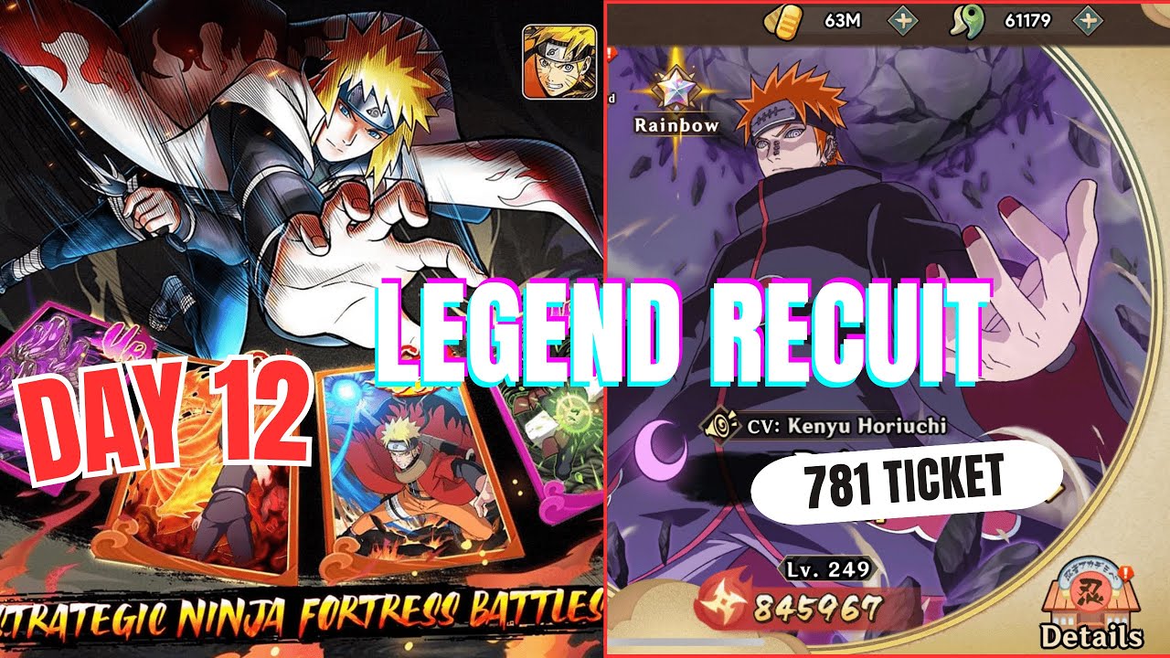 [ Konoha Crisis：Ninja War / Day 12 ]: Review the Legend Recruit and Million Fortune events
