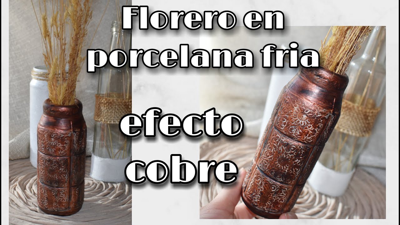 Cómo hacer un florero en porcelana/jarrón diy/ideas en porcelana fría