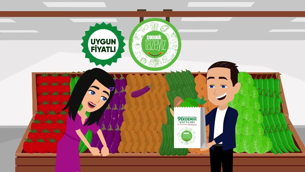 Pekdemir Çiftliği Sebze - Tarım Sektörü ve Hayvancılık | 2D Animasyon Video Tanıtım Filmleri