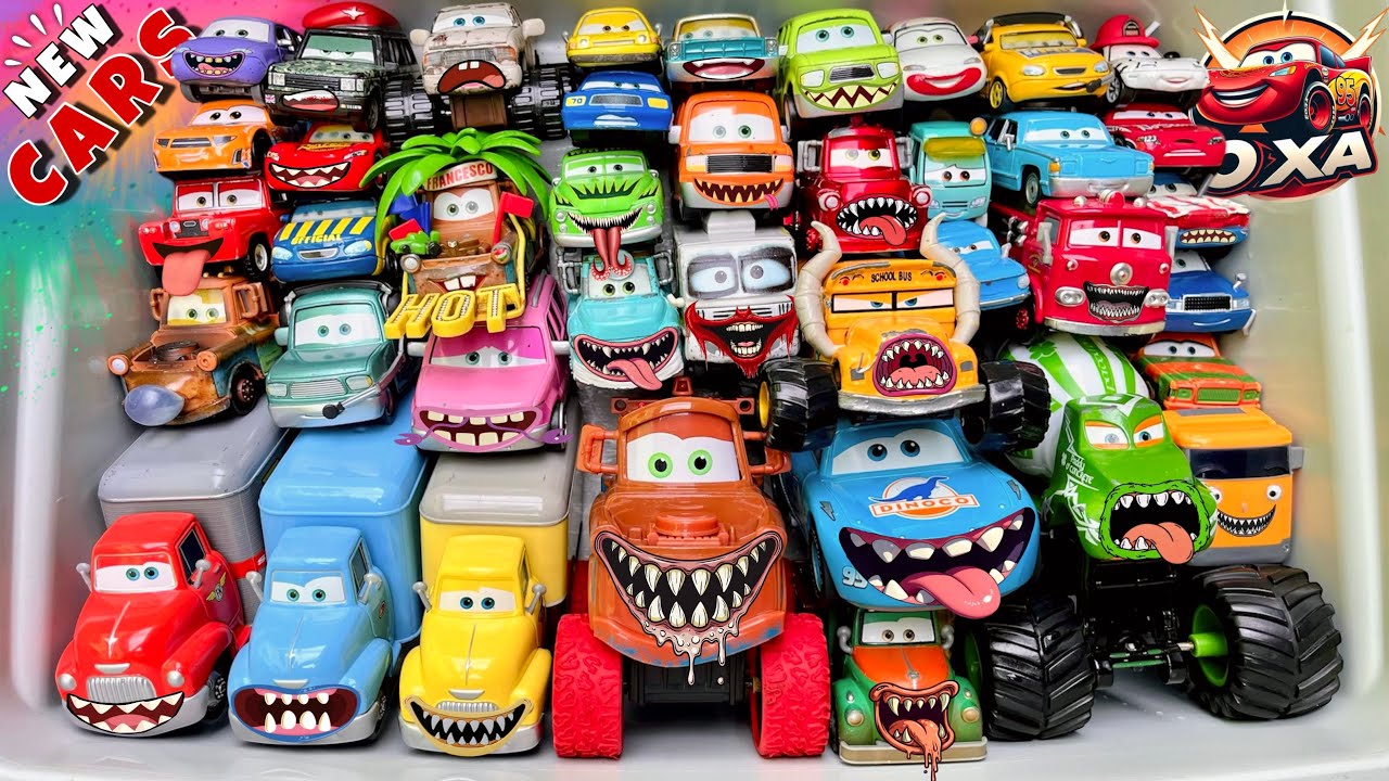 Disney Pixar Cars Unboxing Review | Lightning McQueen, Tow Mater, Chick Hicks, Sally Carrera, Cruz