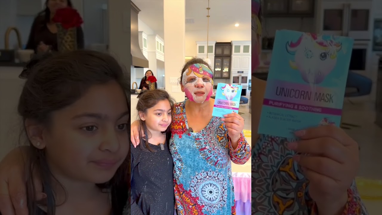 Surprise! Unicorn face pack! #rubykakitchen #unicorn #birthday #facepack