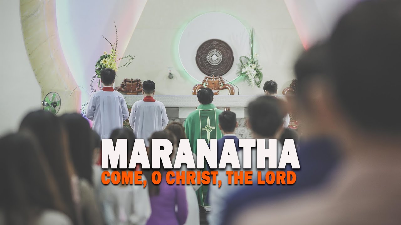 MARANATHA  |  The Virtual Chorale + David Fomanka - [Lyrics Video]