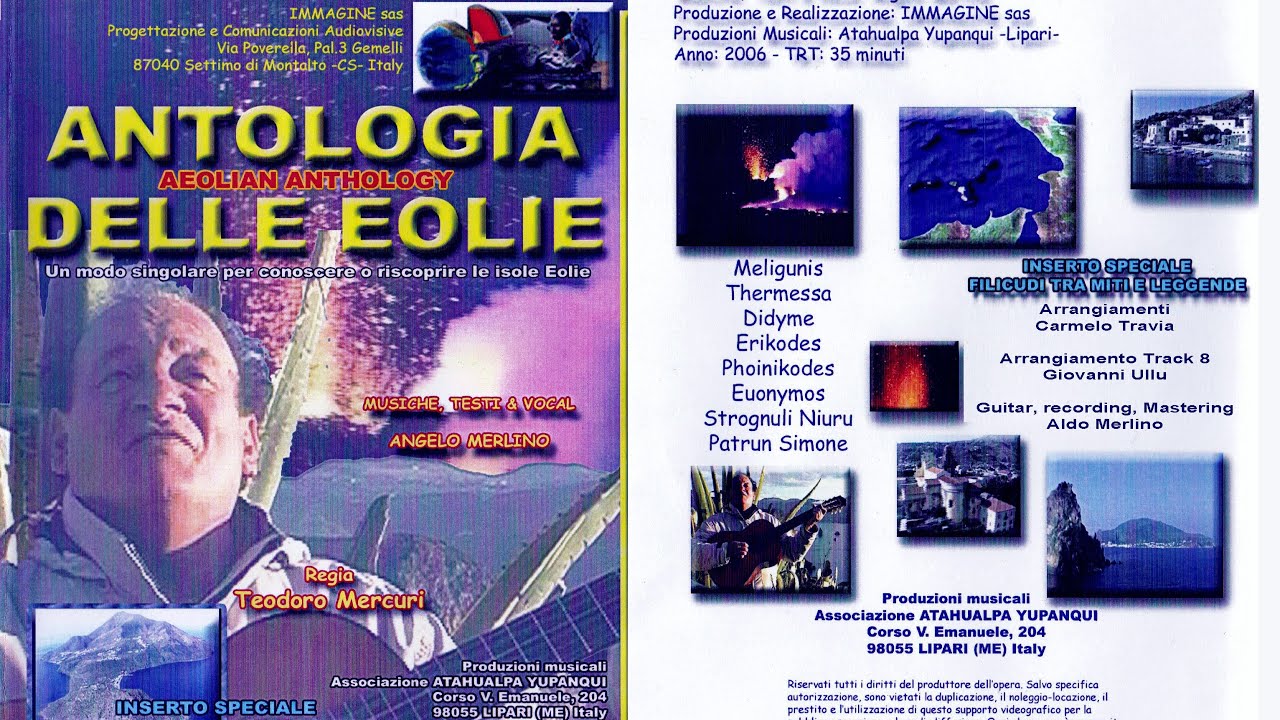 Antologia Delle Eolie di Angelo Merlino ( Creator &  Art  Director Aldo Merlino)