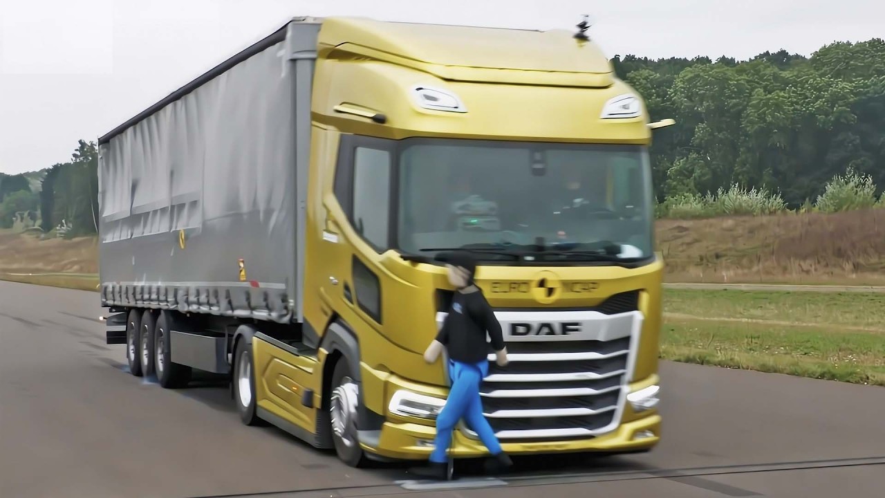 Truck safety test, Scania, Man, Iveco, Mercedes, Volvo, Renault - NCAP