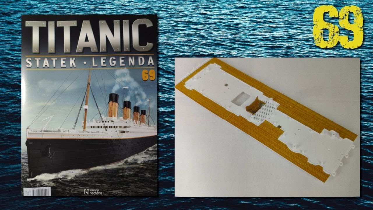 Titanic 1/200 model Hachette - druga część pokładu promenady - 69