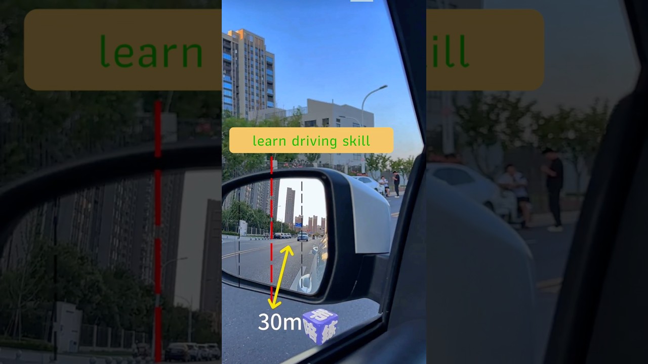 vehicle distance measurement through orvm #car #automobile #gaming