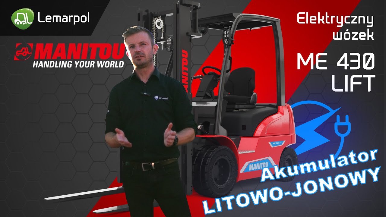 Manitou ME 430 LIFT - Akumulator Litowo-Jonowy LiFePo4. Lemarpol recenzja