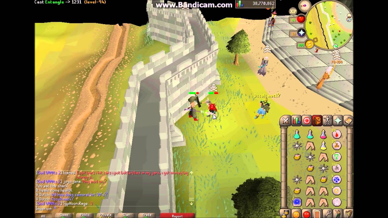 OSRS- Mage Tank Pking- Staff of the Dead with Z flames