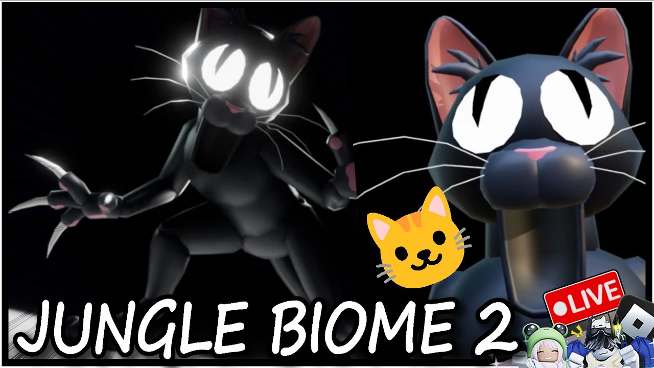 🌿JUNGLE BIOME - PART 2🐆 |🔴LIVE | [🐱] 99 Nights in the Forest 🔦 | @yulyonroblox |🎮ROBLOX | 4K