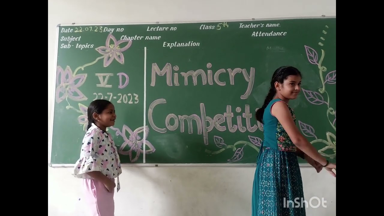 Mimicry Competition of class-5th(22-07-23)