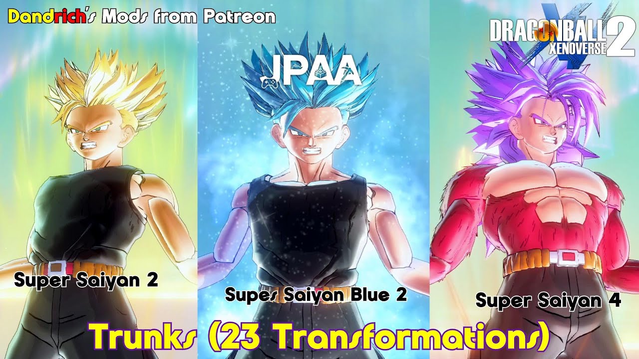 Dragon Ball Xenoverse 2 – Trunks 23 Transformations Mod Gameplay | Advent of the Mighty God Zamasu!