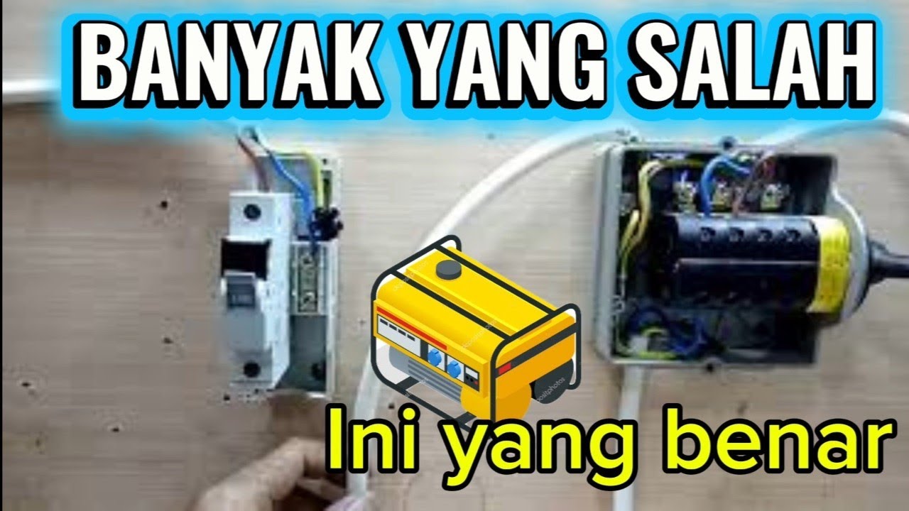 Cara pasang ohm saklar untuk peralihan PLN dan GENSET