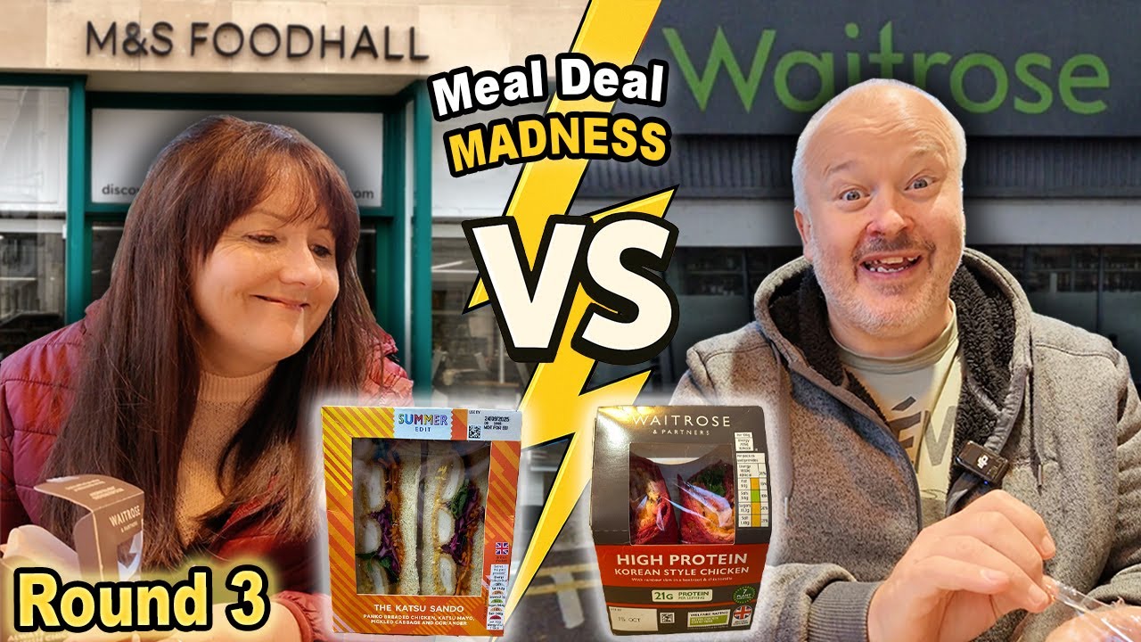 Who has the BEST Meal Deal | M&S vs Waitrose | Meal Deal Madness | Round 3