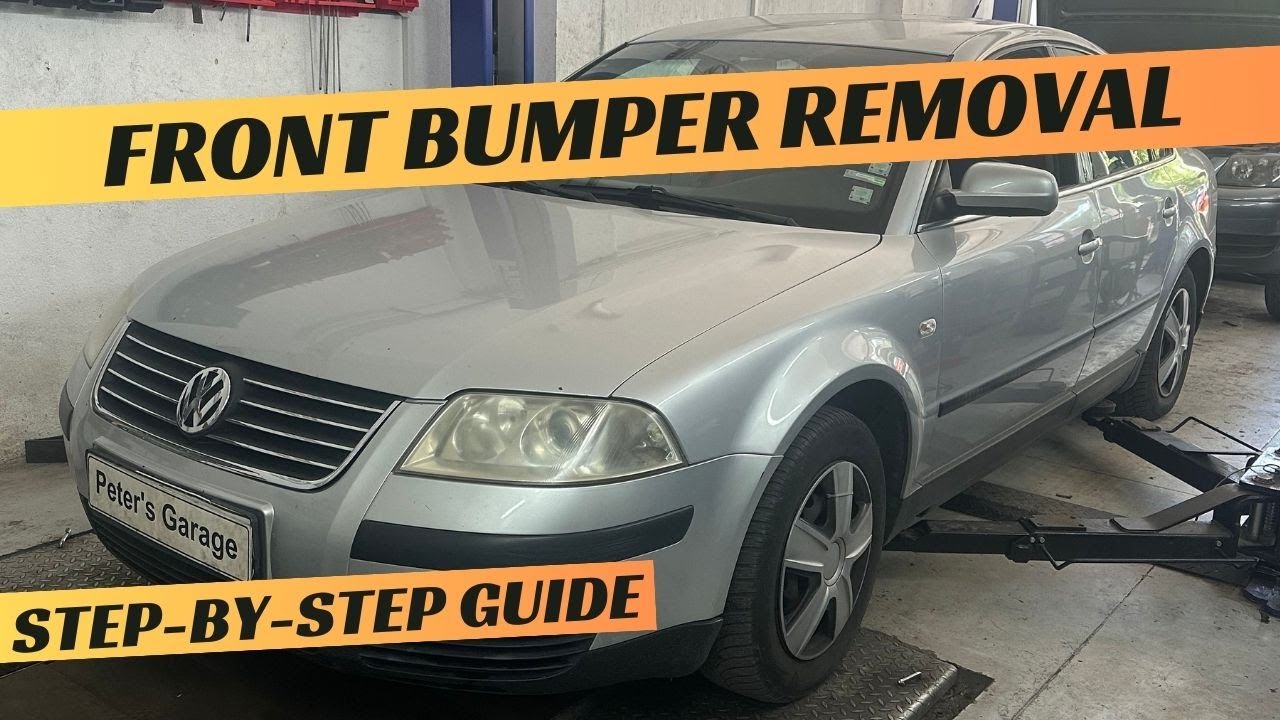Снятие и замена переднего бампера VW Passat B5.5