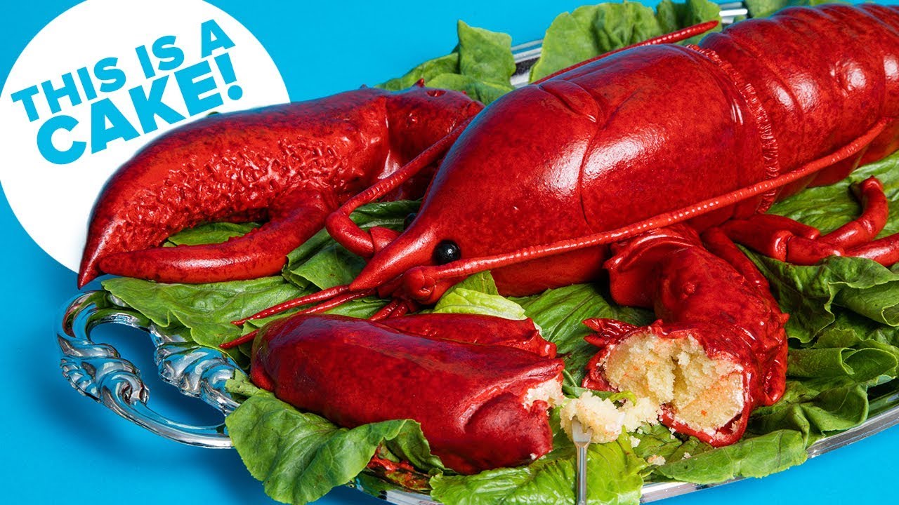 Giant 10 Pound Red LOBSTER... Cake! | How To Cake It with Yolanda Gampp
