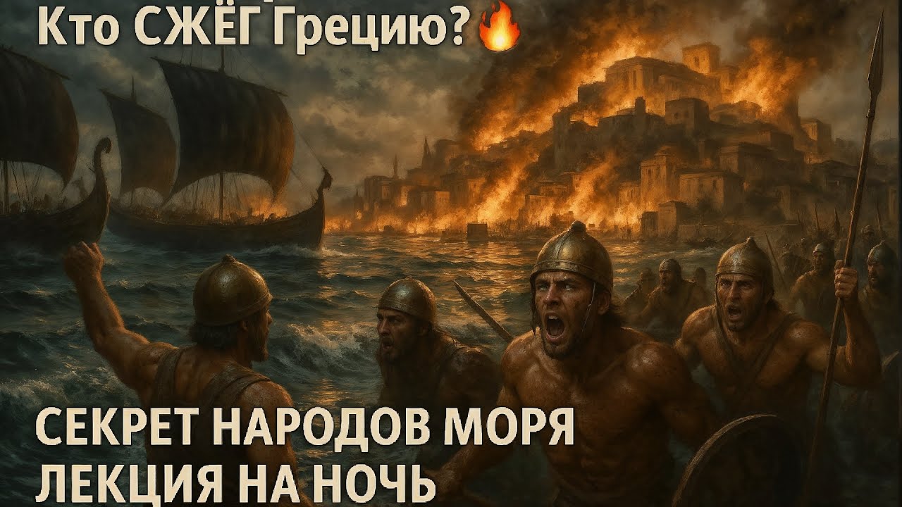 Почему Микенская Греция пала? Народы Моря – ЗАБЫТАЯ ИСТОРИЯ великих воинов! Лекция на ночь