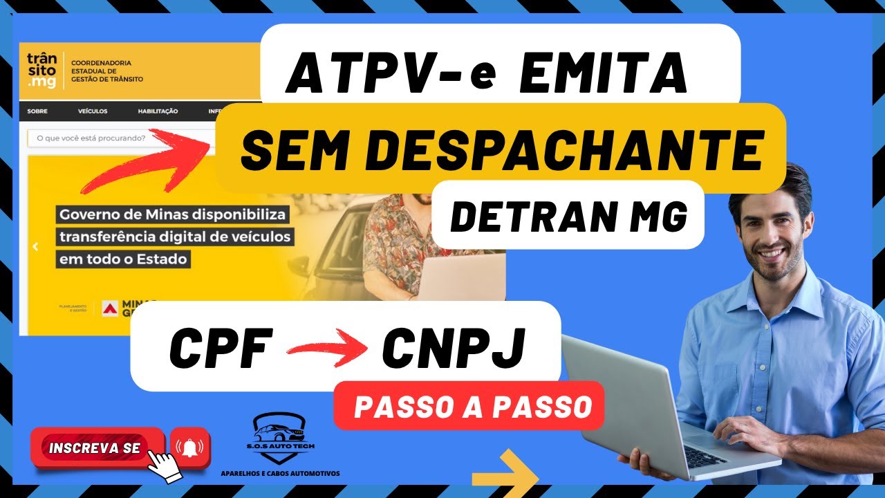 ATPV-e DETRAN MG: Como emitir O DOCUMENTO DE TRANSFERÊNCIA CPF para CNPJ (Sem Despachante) #150