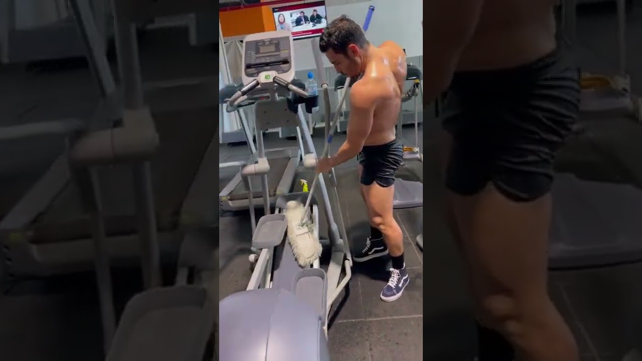 Miguel Angel Silvestre workout TikTok video