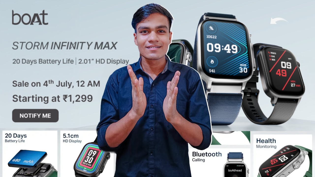 boat Storm Infinity Max - Launching on 4th July !!! All New Features & Specs | Price Rs.1299 | boAt