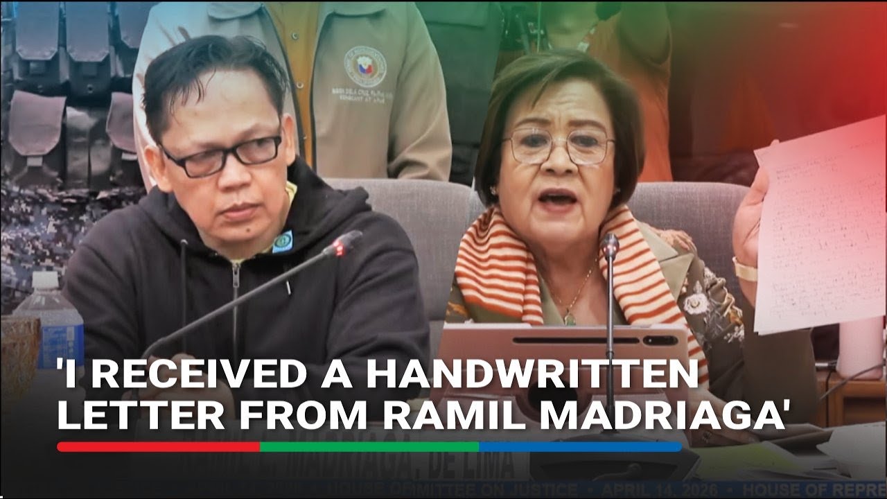 De Lima's disclosure: What Madriaga told her in handwritten letter | ABS-CBN News