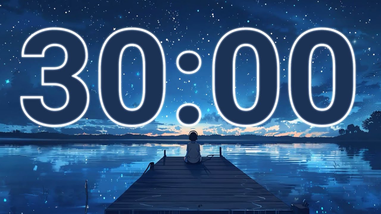 30 Minute Focus Timer 🧠 | Long Study Session with Lo-Fi | Big Numbers | Lofi Big Numbers Countdown