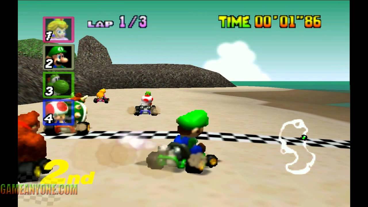 Mario Kart 64 -  Mushroom Cup 50cc