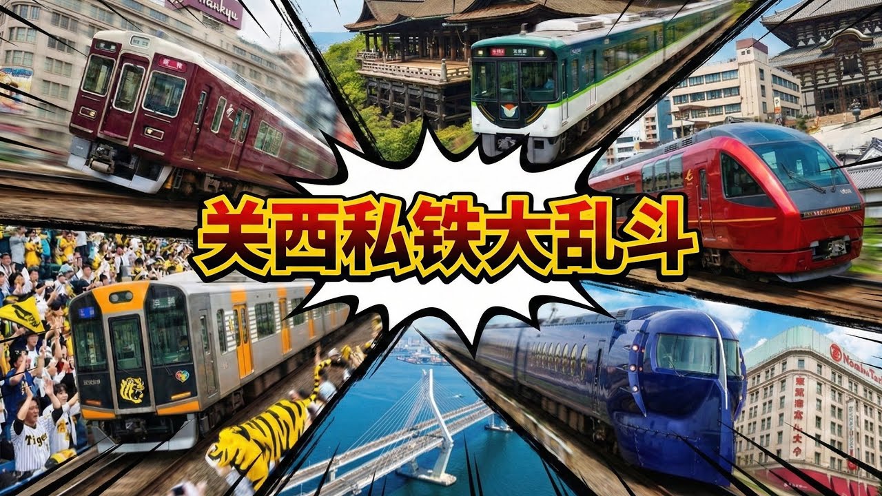 阪神阪急京阪南海近铁这都是干嘛的？大阪为啥有梅田难波俩枢纽？关西私铁主题游！ #日本旅行 #日本铁路 #铁道文化 #大阪 #关西 #阪急 #旅游 