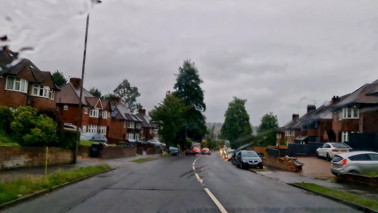 Drive from Beaconsfield to High Wycombe in Heavy Rain | M40 | Ambient Music