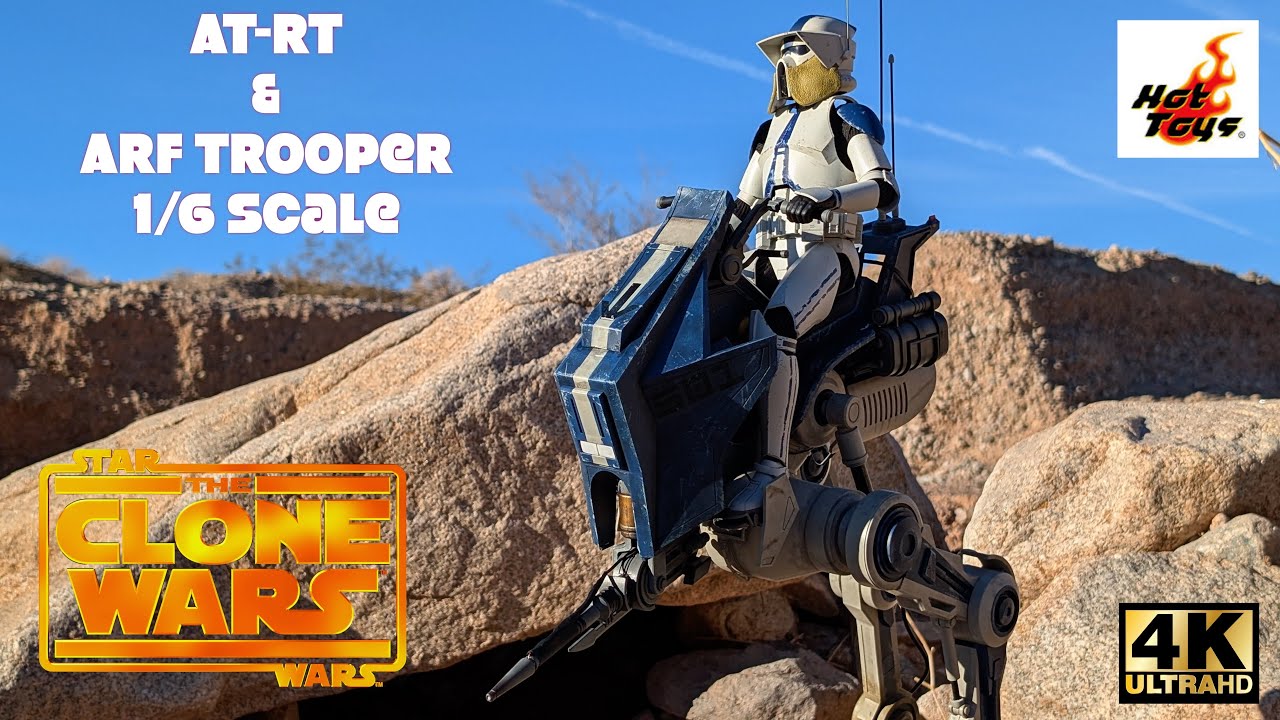 HOT TOYS ARF Clone Trooper and 501st Legion AT-RT Star Wars Review & Unboxing Danoby2